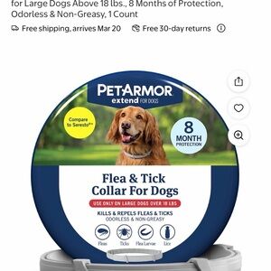 Flea & Tick Collar for large dogs NEW
